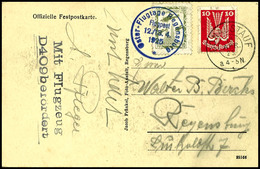 6860 10 Pfg. Flugpost Regensburg Mit Sonderstempel "Oster-Flugtage Regensburg Flugpost 12./13.4.1925" Auf Offizieller So - Poste Aérienne & Zeppelin