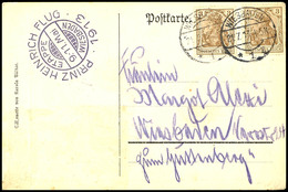 6874 1913, "PRINZ HEINRICH FLUG 1913 ETAPPE WIESBADEN 9-11.Mai.", Sonderstempel Auf Entsprechender Flugpostkarte "Kind M - Sonstige & Ohne Zuordnung