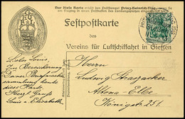 6875 1913, "PRINZ-HEINRICH-FLUG 1913 Nebenetappe Gießen 11.5.13", Sonderstempel Recht Klar Auf Entsprechender Sonderkart - Andere & Zonder Classificatie