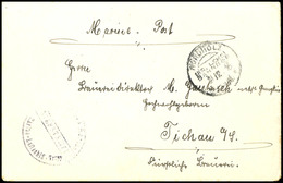 6880 1916, "Kaiserliche Marine - Marine Luftschiff-Trupp/Briefstempel" Auf Feldpostbrief Aus NORDHOLZ (KR. LEHE) BAHNHOF - Andere & Zonder Classificatie