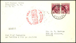 6957 1930, Südamerikafahrt, Spanische Post Mit Span. Best.-Stempel Bis Rio, Brief Aus SEVILLA 16.5. Mit Paar 4 P. Freima - Sonstige & Ohne Zuordnung