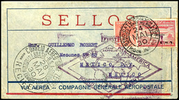 6964 1930, Südamerikafahrt, Brasilianische Post, Rio De Janeiro -Recife - Habana, Brief Mit 10000 Rs. Zeppelin USA Und A - Other & Unclassified