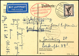 6982 1930, Deutschlandfahrt, Auflieferung Hamburg Bis Berlin, Karte Mit 1 M. Adler Und Aufgabestempel "HAMBURG-FUHLSBÜTT - Other & Unclassified