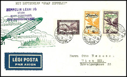 7013 1931, Landungsfahrt Nach Ungarn, Ungarische Post Der Rückfahrt, Brief Mit Beiden Sondermarken Und Allen Stempeln, A - Other & Unclassified