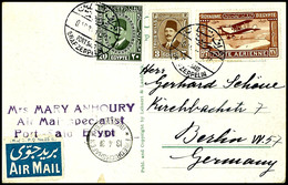 7017 1931, Landungsfahrt Nach Ägypten, ägyptische Post Mit Postsonderstempel Port Said, Karte Mit Normaler Frankatur Via - Sonstige & Ohne Zuordnung