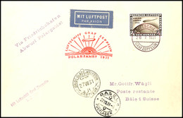 7049 1931, Polarfahrt, Bordpost Bis Malyguin, Brief Mit 4 RM. Polarfahrt Mit "LUFTSCHIFF GRAF ZEPPELIN 26.7.1931" Nach B - Sonstige & Ohne Zuordnung