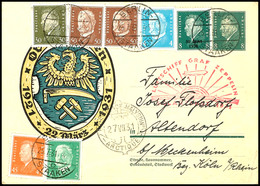 7055 1931, Polarfahrt, Auflieferung Berlin Bis D. Malygin, Ganzsachenkarte Mit Freimarken-Zufrankatur Und Allen Stempeln - Other & Unclassified