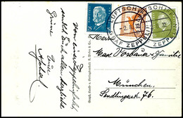 7111 1932, Kurzfahrten In Die Schweiz, Bordpost Vom 2.8., Fotokarte Mit Grußtext Eines Passagiers, Adressiert Nach Münch - Other & Unclassified