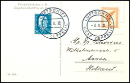 7113 1932, Kurzfahrt In Die Schweiz, Bordpost Vom 4.8. Auf Karte Mit 50 Pfg. Adler Und 25 Pfg. Reichspräsidenten, Adress - Andere & Zonder Classificatie