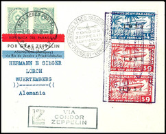 7204 1934, 7. Südamerikafahrt, Paraguayische Post, Brief Mit U.a. 4,50 P. Und 9 P. (2) Zeppelinmarken 1934 Sowie Allen S - Sonstige & Ohne Zuordnung