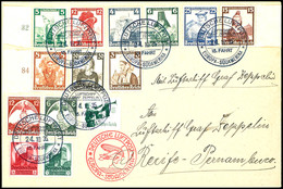 7231 1935, 15. Südamerikafahrt, Bordpost Vom 24.10. Und Best.-Stempel "d", Brief Mit Bunter Frankatur (u.a. Kpl. Trachte - Other & Unclassified