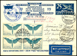 7264 Schweiz: 1929, 1. Amerikafahrt, Auflieferung Friedrichshafen Ohne Verzögerungsstempel, 25 C. Flugpost-Sonderganzach - Autres & Non Classés