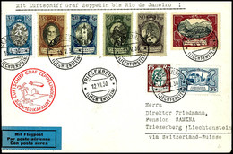 7278 Liechtenstein: 1930, Südamerikafahrt, Auflieferung Friedrichshafen Bis Recife, Brief Aus TRIESENBERG 15.V. Mit Gute - Sonstige & Ohne Zuordnung