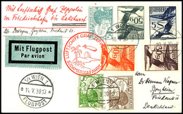 7281 Österreich: 1930, Südamerikafahrt, Auflieferung Friedrichshafen Bis Lakehurst, Karte Aus WIEN 10.V. Mit Bunter Flug - Other & Unclassified