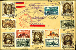 7283 Saarland: 1930, Südamerikafahrt, Friedrichshafen-Friedrichshafen, Brief Aus SAARBRÜCKEN 2 13.5. Mit Hochwertiger Fr - Other & Unclassified