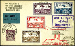 7301 Luxemburg: 1931, Landungsfahrt Nach Magdeburg, Auflieferung Friedrichshafen, Karte Aus LUXEMBOURG 2.6. Mit Kpl. Flu - Sonstige & Ohne Zuordnung