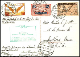 7314 Schweiz: 1931, 1. Südamerikafahrt, Auflieferung Friedrichshafen Bis Rio De Janeiro, Karte Mit Flugpostfrankatur Aus - Other & Unclassified