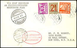 7320 Niederlande: 1931, Fahrt Nach Meiningen Mit Auflieferung Friedrichshafen, Karte Aus ROTTERDAM 5.10. Mit U.a. 40 C.  - Andere & Zonder Classificatie