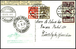 7321 Danzig: 1931, 3. Südamerikafahrt, Auflieferung Friedrichshafen Bis Recife, Fotokarte Aus DANZIG 5 FLUGHAFEN 13.10.  - Sonstige & Ohne Zuordnung