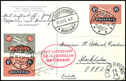 7322 Schweiz: 1931, Fahrt Nach Meiningen, Auflieferung Friedrichshafen, Karte Aus ROMANSHORN 10.X. Mit Guter Flugpostfra - Autres & Non Classés