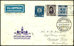 7363 Irland: 1934, Argentinienfahrt Mit Auflieferung Friedrichshafen, Brief Aus BAILE ATHA CLIATH 20.6. Nach Buenos Aire - Other & Unclassified