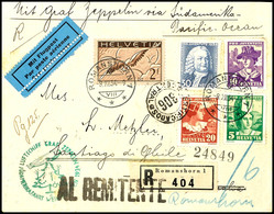 7369 Schweiz: 1934, 12. Südamerikafahrt (Weihnachtsfahrt) Mit Best.-Stempel "d", R-Brief Aus ROMANSHORN 8.XII. Mit Bunte - Autres & Non Classés