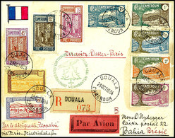 7370 Kamerun: 1934, 12. Südamerikafahrt (Weihnachtsfahrt) Mit Auflieferung Friedrichshafen, R-Brief Aus DOUALA 23.OC. Mi - Autres & Non Classés