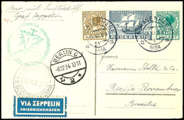 7372 Niederlande: 1934, 12. SAF (Weihnachtsfahrt), Anschlussflug Ab Berlin Nach Recife, Karte Aus S'GRAVENHAGE 3.XII.34" - Autres & Non Classés