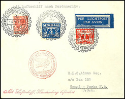 7384 Niederlande: 1936, 1. Nordamerikafahrt, Auflieferung Frankfurt Mit Best.-Stempel "d", Brief Mit SST AMSTERDAM NDELA - Andere & Zonder Classificatie
