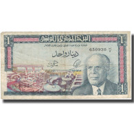 Billet, Tunisie, 1 Dinar, 1965, 1965-06-01, KM:63a, TB - Tunesien