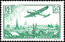 7437 85 C. - 50 Fr. Flugpost Kpl., Ungebraucht, Pracht, Katalog: 305/11a * - Sonstige & Ohne Zuordnung