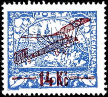 7483 14 Kc. Auf 200 H. - 28 Kc. Auf 1000 H. Flugpostausgabe Mit Zähnung C, Kpl. Postfrischer Satz, Tadellos, Signiert Ka - Other & Unclassified