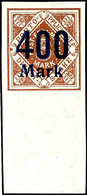 8807 5 Mark - 400 Mark Ungezähnt Vom Unterrand Tadellos Postfrisch Komplett (ohne Nr. 161, Die Es Nicht Gibt), Mi. 715.- - Andere & Zonder Classificatie