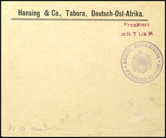 8834 Morogoro-Notausgabe, Ungebrauchter Vorfrankierter Umschlag 7 1/2 Heller Mit Franco-Aufdruck In Rot Und Dienstsiegel - Deutsch-Ostafrika