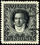 8881 1922, 7 1/2 Kr. "Mozart", B-Zähnung, Gestempeltes Prachtstück, Mi. 240.-, Katalog: 420B O - Sonstige & Ohne Zuordnung