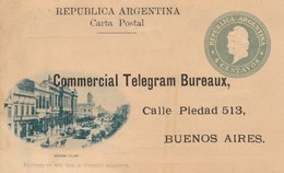 Entier Postal 4 Centavos Telegram Buenos Aires Cover Argentina - Enteros Postales