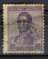 Argentina Argentine 1917 - Oblitéré Used - Trace De Charnière Y&T N° ?? Jose De San Martin 1/2 Centavo - Usados