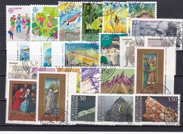 Liechtenstein, Kpl. Jahrgang 1989, Gest. (T 7779) - Annate Complete