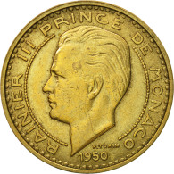 Monnaie, Monaco, Rainier III, 50 Francs, Cinquante, 1950, SUP, Aluminum-Bronze - 1949-1956 Oude Frank