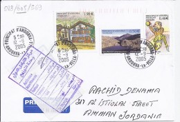 TP N° 605 + DIVERS SUR LETTRE DU 12.09.05 POUR LA JORDANIE - Covers & Documents