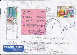 TP N° 627 + DIVERS SUR LETTRE DU 12.05.06 POUR LA TURQUIE - Storia Postale