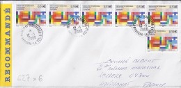 TP N° 627x6 SUR LETTRE RECOMMANDEE DU 12.05.06 POUR LA FRANCE - Storia Postale