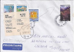 TP N° 628 + DIVERS SUR LETTRE  DU 12.06.06 POUR LA CHINE - Storia Postale