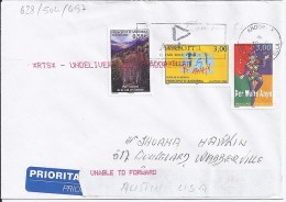 TP N° 628 + DIVERS SUR LETTRE  DU 12.06.06 POUR LES USA - Lettres & Documents