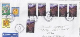 TP N° 628x6 + DIVERS SUR LETTRE RECOMMANDEE DU 12.06.06 POUR LA FRANCE+ POSTE RESTANTE - Storia Postale