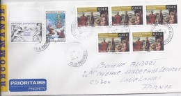 TP N° 632x5 + DIVERS  SUR LETTRE RECOMMANDEE DU 4.12.06 POUR LA FRANCE - Storia Postale