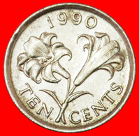 # FLOWER (1986-1998): BERMUDA ★ 10 CENTS 1990! LOW START ★ NO RESERVE! - Bermuda