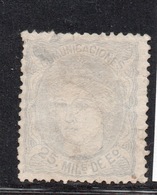 SPAGNA 1870  25 M. - Unused Stamps