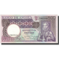 Billet, Angola, 500 Escudos, 1973, 1973-06-10, KM:107, TTB+ - Angola