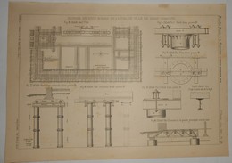 Plan De L'Hôtel De Ville De Great Yarmouth. Angleterre. 1891. - Travaux Publics